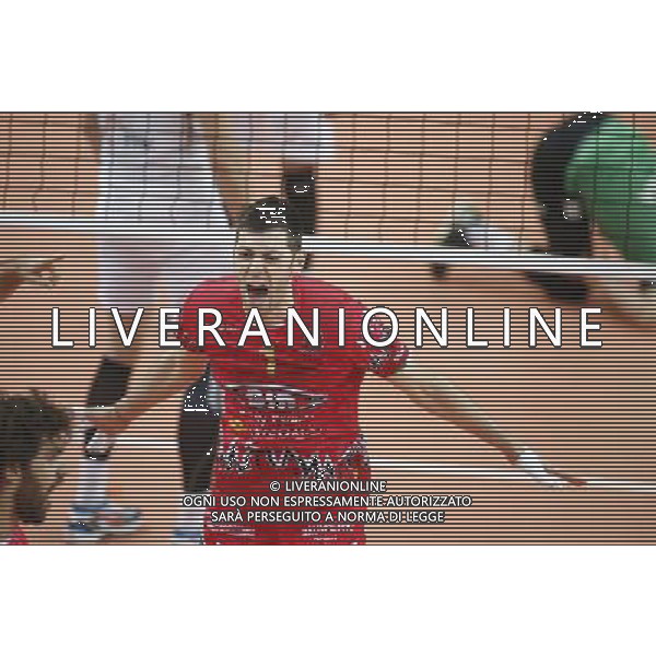 12.02.2015 Jastrzebie Zdroj sport siatkowka mezczyzn Liga Mistrzow 2015 , 2015 CEV DenizBank Volleyball Champions League - Men . Jastrzebski Wegiel (biale) - Sir Safety Perugia (czerwone) n/z. Simone Buti radosc . Fot. Tomasz Wantula / EDYTOR.net / NEWSPIX.PL --- Newspix.pl AG ALDO LIVERANI SAS ONLY ITALY *** Local Caption *** www.newspix.pl mail us: info@newspix.pl call us: 0048 022 23 22 222 --- Polish Picture Agency by Ringier Axel Springer Poland