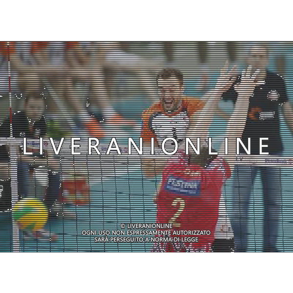 12.02.2015 Jastrzebie Zdroj sport siatkowka mezczyzn Liga Mistrzow 2015 , 2015 CEV DenizBank Volleyball Champions League - Men . Jastrzebski Wegiel (biale) - Sir Safety Perugia (czerwone) n/z. Michal Lasko . Fot. Tomasz Wantula / EDYTOR.net / NEWSPIX.PL --- Newspix.pl AG ALDO LIVERANI SAS ONLY ITALY *** Local Caption *** www.newspix.pl mail us: info@newspix.pl call us: 0048 022 23 22 222 --- Polish Picture Agency by Ringier Axel Springer Poland
