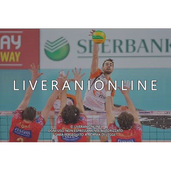 2015.02.12 JASTRZEBIE ZDROJ SIATKOWKA 2015 CEV DENIZBANK VOLLEYBAL CHAMPIONS LEAGUE / SIATKOWKA LIGA MISTRZOW MEZCZYZN JASTRZEBSKI WEGIEL - SIR SAFETY PERUGIA N/Z QUESQUE GUILLAUME FOTO RAFAL RUSEK / PRESSFOCUS / NEWSPIX.PL --- Newspix.pl AG ALDO LIVERANI SAS ONLY ITALY *** Local Caption *** www.newspix.pl mail us: info@newspix.pl call us: 0048 022 23 22 222 --- Polish Picture Agency by Ringier Axel Springer Poland