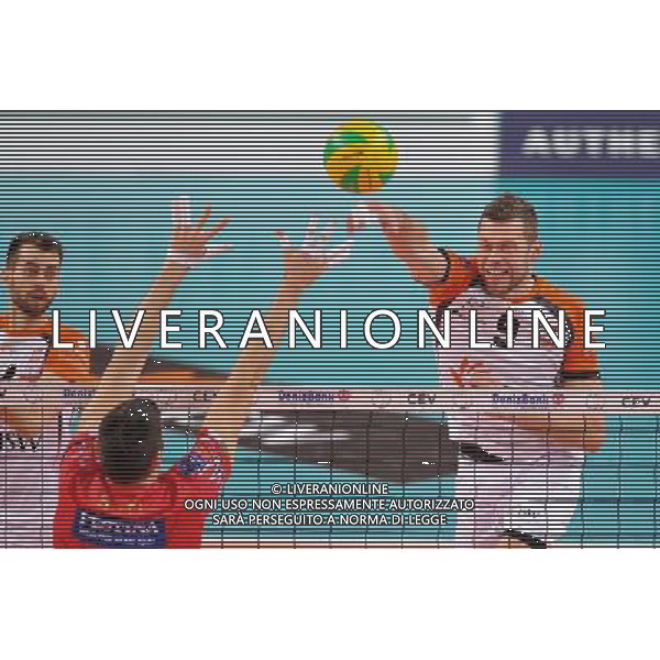 2015.02.12 JASTRZEBIE ZDROJ SIATKOWKA 2015 CEV DENIZBANK VOLLEYBAL CHAMPIONS LEAGUE / SIATKOWKA LIGA MISTRZOW MEZCZYZN JASTRZEBSKI WEGIEL - SIR SAFETY PERUGIA N/Z PATRYK CZARNOWSKI FOTO RAFAL RUSEK / PRESSFOCUS / NEWSPIX.PL --- Newspix.pl AG ALDO LIVERANI SAS ONLY ITALY *** Local Caption *** www.newspix.pl mail us: info@newspix.pl call us: 0048 022 23 22 222 --- Polish Picture Agency by Ringier Axel Springer Poland