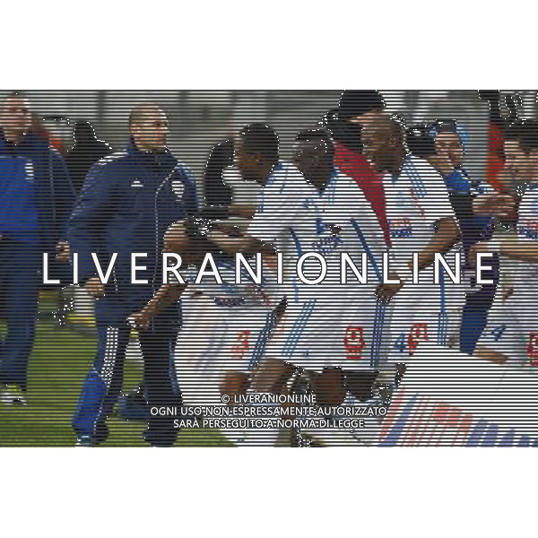Joie Andre AYEW - 13.02.2015 - Marseille / Reims - 25e journee Ligue 1 Photo : Gaston Petrelli / Icon Sport AG ALDOL IVERANI SAS ONLY ITALY