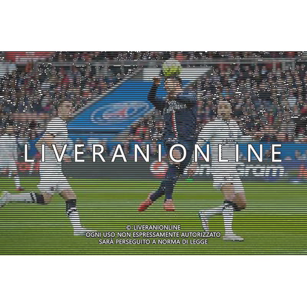Ezequiel Lavezzi - 14.02.2015 - Paris Saint Germain / Caen - 25eme journee de Ligue 1 Photo : Andre Ferreira / Icon Sport AG ALDO LIVERANI SAS ONLY ITALY