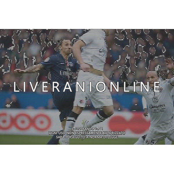 Goal Zlatan Ibrahimovic - 14.02.2015 - Paris Saint Germain / Caen - 25eme journee de Ligue 1 Photo : Andre Ferreira / Icon Sport AG ALDO LIVERANI SAS ONLY ITALY