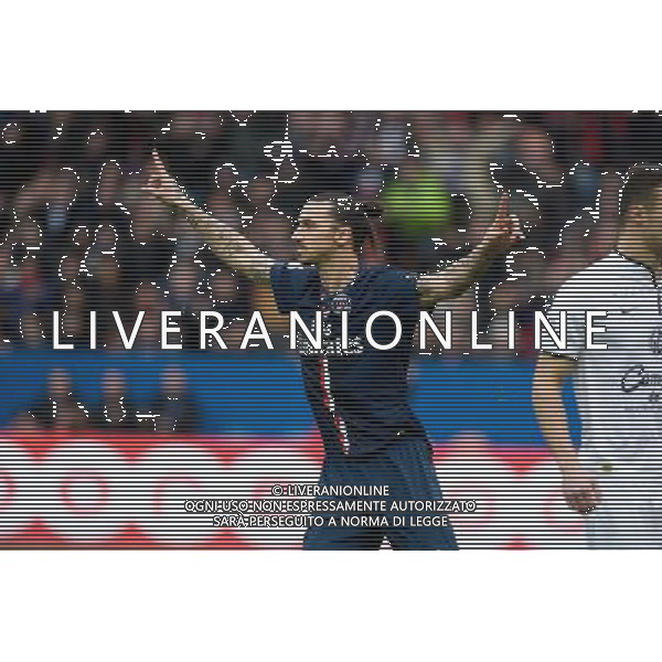 Joie Zlatan Ibrahimovic - 14.02.2015 - Paris Saint Germain / Caen - 25eme journee de Ligue 1 Photo : Andre Ferreira / Icon Sport AG ALDO LIVERANI SAS ONLY ITALY