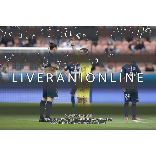 Joie Zlatan Ibrahimovic - 14.02.2015 - Paris Saint Germain / Caen - 25eme journee de Ligue 1 Photo : Andre Ferreira / Icon Sport AG ALDO LIVERANI SAS ONLY ITALY