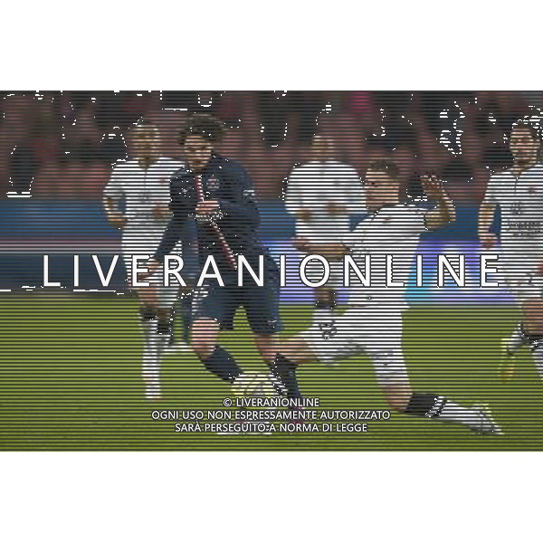 Adrien Rabiot / Damien Da Silva - 14.02.2015 - Paris Saint Germain / Caen - 25eme journee de Ligue 1 Photo : Andre Ferreira / Icon Sport AG ALDO LIVERANI SAS ONLY ITALY