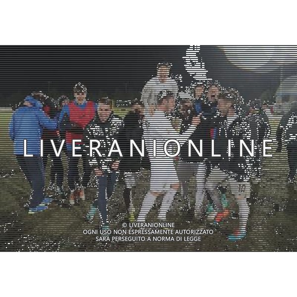 HELLAS VERONA - FIORENTINA SEMIFINALI TORNEO DI VIAREGGIO S. GIULIANO TERME 14 FEBBRAIO 2015 NELLA FOTO L\'ESULTANZA A FINE GARA ©FOTOEXPRESS/Agenzia Aldo Liverani sas