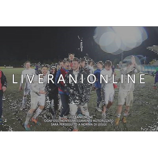 HELLAS VERONA - FIORENTINA SEMIFINALI TORNEO DI VIAREGGIO S. GIULIANO TERME 14 FEBBRAIO 2015 NELLA FOTO L\'ESULTANZA A FINE GARA ©FOTOEXPRESS/Agenzia Aldo Liverani sas