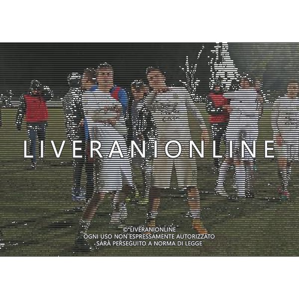 HELLAS VERONA - FIORENTINA SEMIFINALI TORNEO DI VIAREGGIO S. GIULIANO TERME 14 FEBBRAIO 2015 NELLA FOTO L\'ESULTANZA DI BONI E CAPPELLUZZO A FINE GARA ©FOTOEXPRESS/Agenzia Aldo Liverani sas