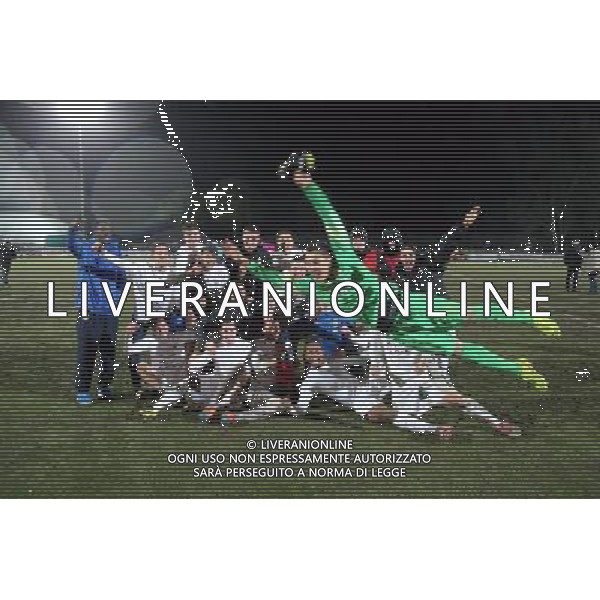 HELLAS VERONA - FIORENTINA SEMIFINALI TORNEO DI VIAREGGIO S. GIULIANO TERME 14 FEBBRAIO 2015 NELLA FOTO L\'ESULTANZA A FINE GARA ©FOTOEXPRESS/Agenzia Aldo Liverani sas