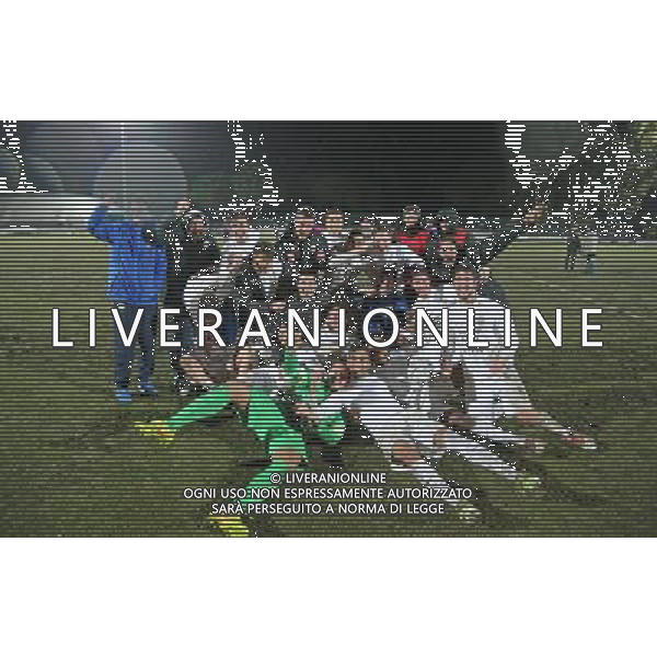 HELLAS VERONA - FIORENTINA SEMIFINALI TORNEO DI VIAREGGIO S. GIULIANO TERME 14 FEBBRAIO 2015 NELLA FOTO L\'ESULTANZA A FINE GARA ©FOTOEXPRESS/Agenzia Aldo Liverani sas