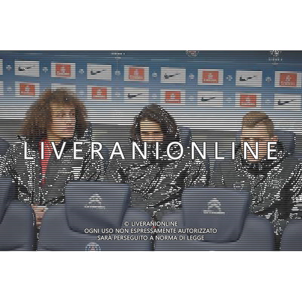David Luiz / Edinson Cavani / Lucas Digne - 14.02.2015 - Paris Saint Germain / Caen - 25eme journee de Ligue 1 Photo : Andre Ferreira / Icon Sport AG ALDO LIVERANI SAS ONLY ITALY
