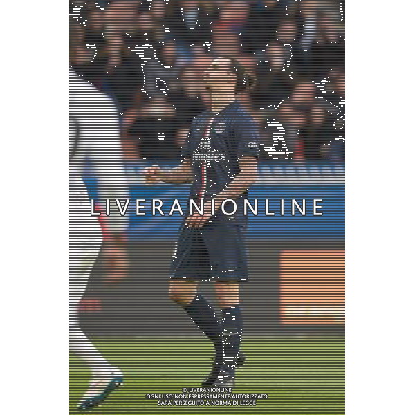 Zlatan Ibrahimovic - 14.02.2015 - Paris Saint Germain / Caen - 25eme journee de Ligue 1 Photo : Andre Ferreira / Icon Sport AG ALDO LIVERANI SAS ONLY ITALY