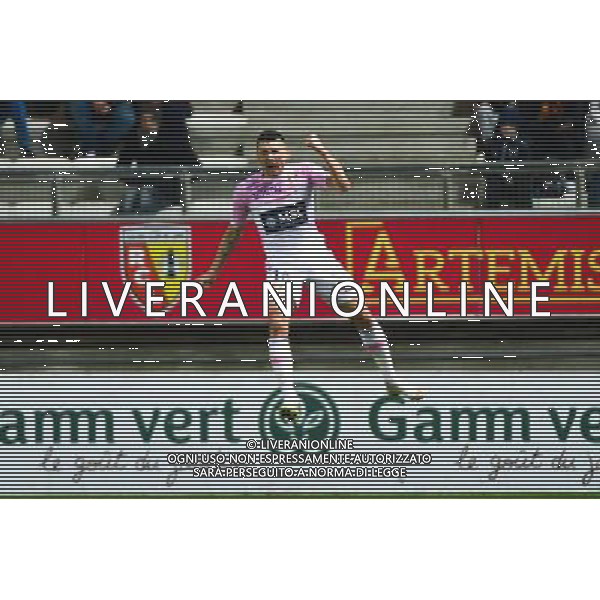 Joie Mathieu DUHAMEL - 14.02.2015 - Lens / Evian Thonon - 25eme journee de Ligue 1 Photo : Dave Winter / Icon Sport AG ALDO LIVERANI SAS ONLY ITALY