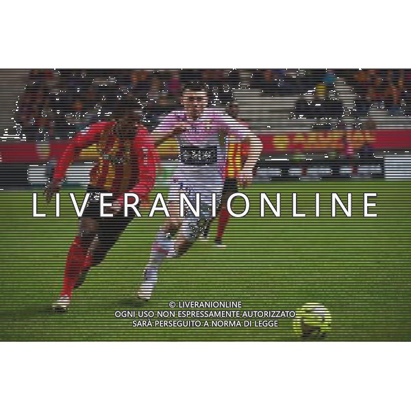 Mathieu DUHAMEL / Wylan CYPRIEN - 14.02.2015 - Lens / Evian Thonon - 25eme journee de Ligue 1 Photo : Dave Winter / Icon Sport AG ALDO LIVERANI SAS ONLY ITALY