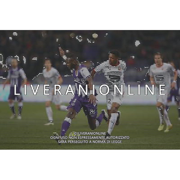 Tongo Doumbia / Steven Moreira - 14.02.2015 - Toulouse / Rennes - 25eme journee de Ligue 1 Photo : Manuel Blondeau / Icon Sport AG ALDO LIVERANI SAS ONLY ITALY