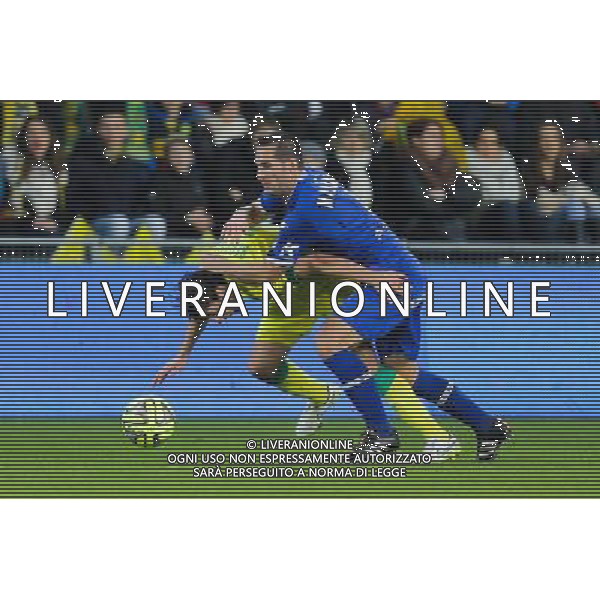 Alejandro BEDOYA / Florian MARANGE - 14.02.2015 - Nantes / Bastia - 25eme journee de Ligue 1 Photo : Vincent Michel / Icon Sport AG ALDO LIVERANI SAS ONLY ITALY