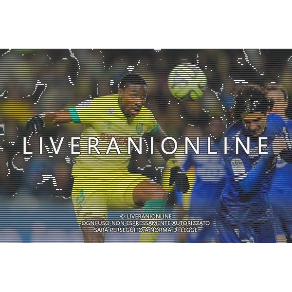 Serge GAKPE / Francois MODESTO - 14.02.2015 - Nantes / Bastia - 25eme journee de Ligue 1 Photo : Vincent Michel / Icon Sport AG ALDO LIVERANI SAS ONLY ITALY