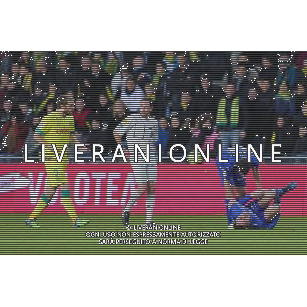 YaEXPULSION Fernando ARISTEGUIETA / Mickael LESAGE / Sebastien SQUILLACI - 14.02.2015 - Nantes / Bastia - 25eme journee de Ligue 1 Photo : Vincent Michel / Icon Sport AG ALDO LIVERANI SAS ONLY ITALY