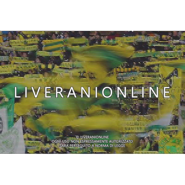 Supporters Nantes - 14.02.2015 - Nantes / Bastia - 25eme journee de Ligue 1 Photo : Vincent Michel / Icon Sport AG ALDO LIVERANI SAS ONLY ITALY