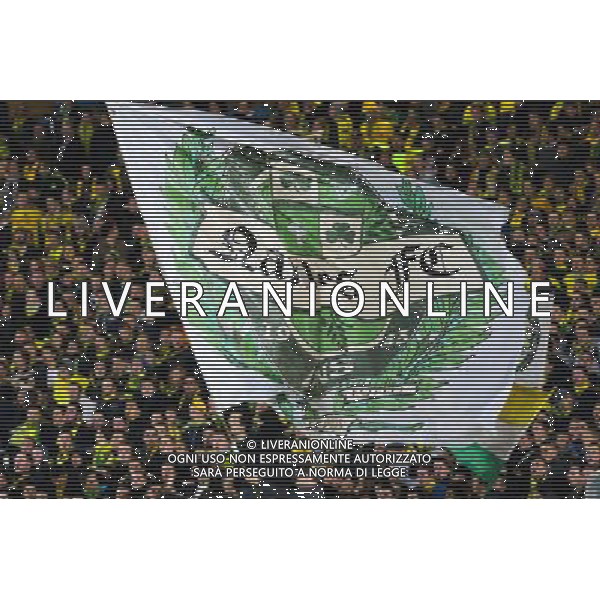 Supporters Nantes - 14.02.2015 - Nantes / Bastia - 25eme journee de Ligue 1 Photo : Vincent Michel / Icon Sport AG ALDO LIVERANI SAS ONLY ITALY