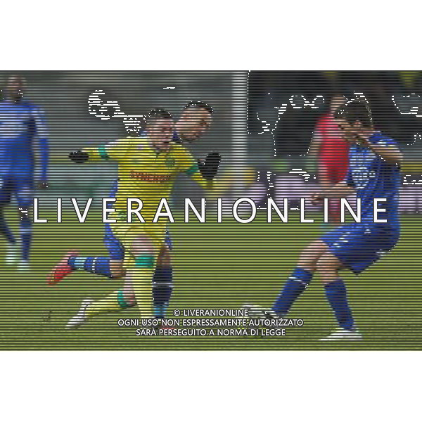 Jordan VERETOUT / Gael DANIC - 14.02.2015 - Nantes / Bastia - 25eme journee de Ligue 1 Photo : Vincent Michel / Icon Sport AG ALDO LIVERANI SAS ONLY ITALY