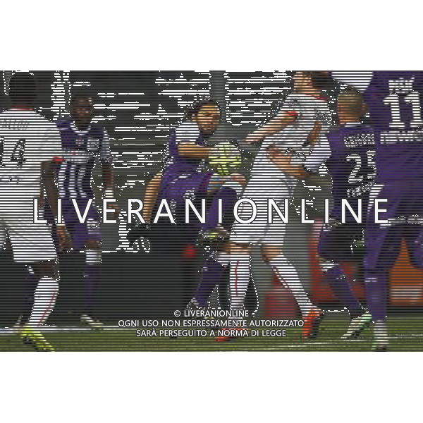 Abel Aguilar - 14.02.2015 - Toulouse / Rennes - 25eme journee de Ligue 1 Photo : Manuel Blondeau / Icon Sport AG ALDO LIVERANI SAS ONLY ITALY