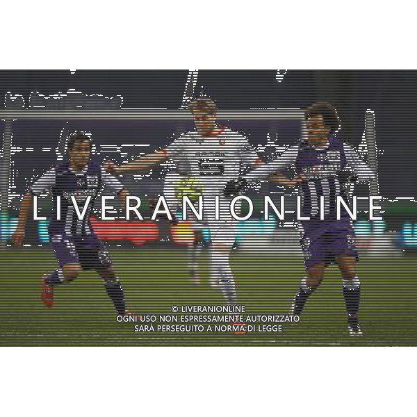 Ola Toivonen / Martin Braithwaite - 14.02.2015 - Toulouse / Rennes - 25eme journee de Ligue 1 Photo : Manuel Blondeau / Icon Sport AG ALDO LIVERANI SAS ONLY ITALY