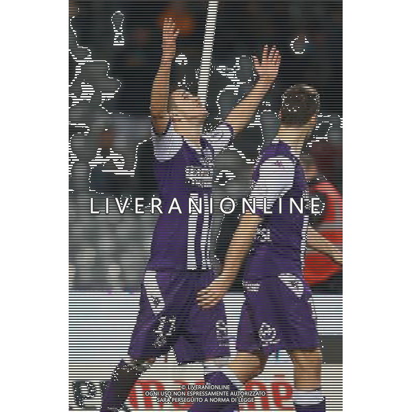 Joie Aleksandar Pesic - 14.02.2015 - Toulouse / Rennes - 25eme journee de Ligue 1 Photo : Manuel Blondeau / Icon Sport AG ALDO LIVERANI SAS ONLY ITALY