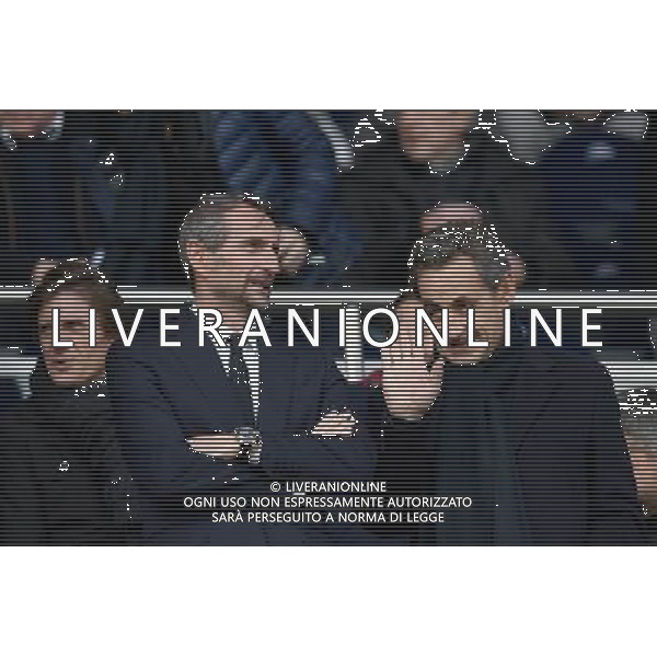 Jean Claude Blanc / Nicolas Sarkozy - 14.02.2015 - Paris Saint Germain / Caen - 25eme journee de Ligue 1 Photo : Andre Ferreira / Icon Sport AG ALDO LIVERANI SAS ONLY ITALY