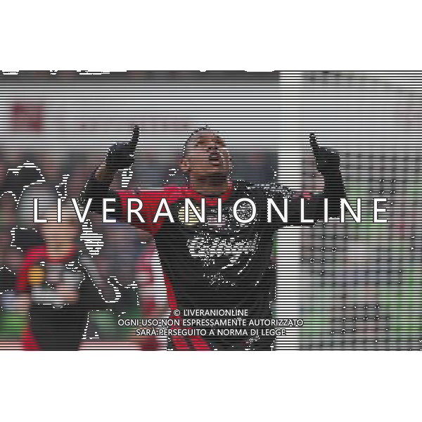 Joie Guingamp - Christophe MANDANNE - 15.02.2015 - Metz / Guingamp - 25eme journee de Ligue 1 Photo : Fred Marvaux / Icon Sport AG ALDO LIVERANI SAS ONLY ITALY