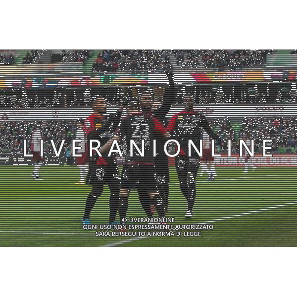 Joie Guingamp - Christophe MANDANNE - 15.02.2015 - Metz / Guingamp - 25eme journee de Ligue 1 Photo : Fred Marvaux / Icon Sport AG ALDO LIVERANI SAS ONLY ITALY