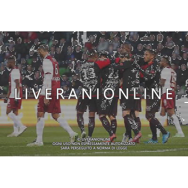 Joie Guingamp - Deception Metz - 15.02.2015 - Metz / Guingamp - 25eme journee de Ligue 1 Photo : Fred Marvaux / Icon Sport AG ALDO LIVERANI SAS ONLY ITALY