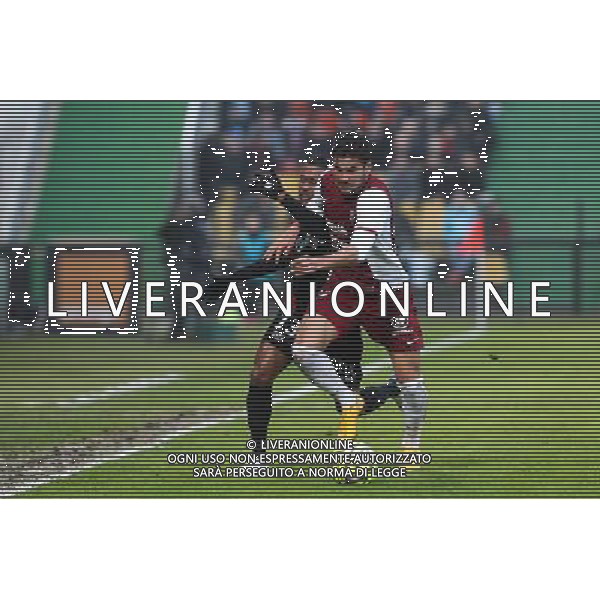 Christophe MANDANNE / Jose luis PALOMINO - 15.02.2015 - Metz / Guingamp - 25eme journee de Ligue 1 Photo : Fred Marvaux / Icon Sport AG ALDO LIVERANI SAS ONLY ITALY