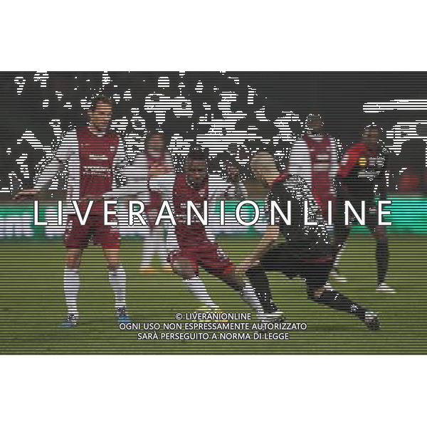 Bouna SARR / Lionel MATHIS - 15.02.2015 - Metz / Guingamp - 25eme journee de Ligue 1 Photo : Fred Marvaux / Icon Sport AG ALDO LIVERANI SAS ONLY ITALY