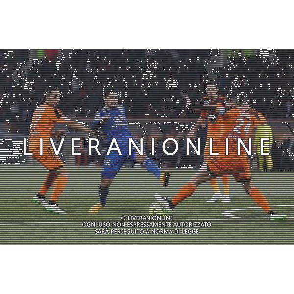 Nabil FEKIR / Walid MESLOUB / Wesley LAUTOA - 15.02.2015 - Lorient / Lyon - 25eme journee de Ligue 1 - Photo : Vincent Michel / Icon Sport AG ALDO LIVERANI SAS ONLY ITALY