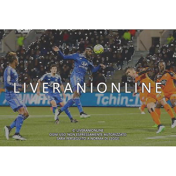 Arnold MVUEMBA - 15.02.2015 - Lorient / Lyon - 25eme journee de Ligue 1 - Photo : Vincent Michel / Icon Sport AG ALDO LIVERANI SAS ONLY ITALY