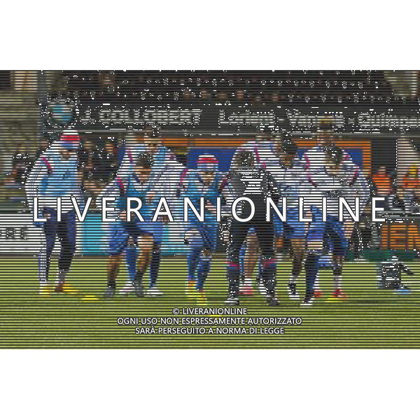Echauffement LYON - 15.02.2015 - Lorient / Lyon - 25eme journee de Ligue 1 - Photo : Vincent Michel / Icon Sport AG ALDO LIVERANI SAS ONLY ITALY