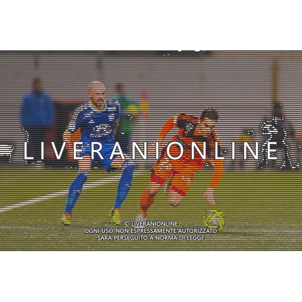 Maxime BARTHELME / Christophe JALLET - 15.02.2015 - Lorient / Lyon - 25eme journee de Ligue 1 - Photo : Vincent Michel / Icon Sport AG ALDO LIVERANI SAS ONLY ITALY
