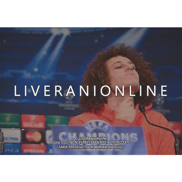David LUIZ - 16.02.2015 - Conference de Presse - Paris Saint Germain - Champions League Photo : Winter Press / Icon Sport AG ALDO LIVERANI SAS ONLY ITALY