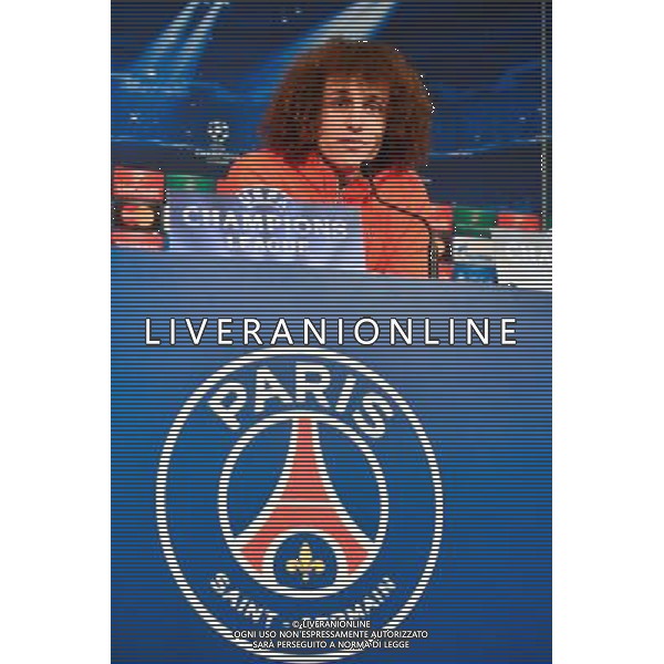 David LUIZ - 16.02.2015 - Conference de Presse - Paris Saint Germain - Champions League Photo : Winter Press / Icon Sport AG ALDO LIVERANI SAS ONLY ITALY