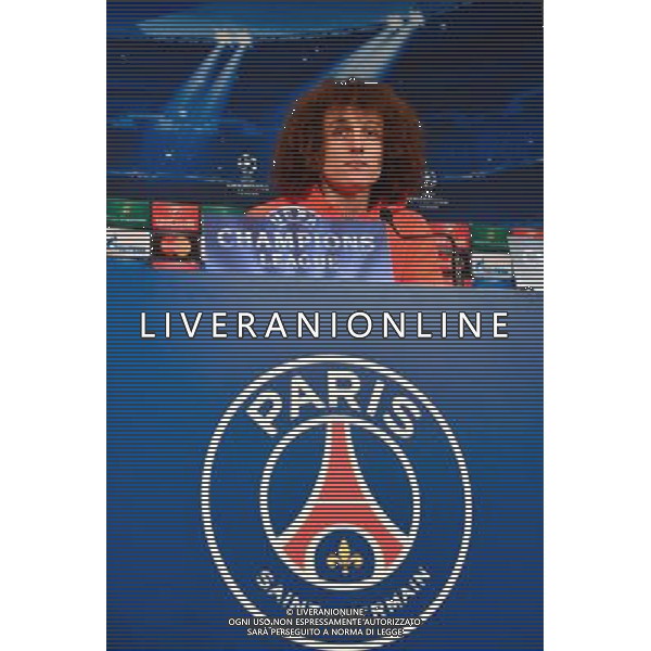 David LUIZ - 16.02.2015 - Conference de Presse - Paris Saint Germain - Champions League Photo : Winter Press / Icon Sport AG ALDO LIVERANI SAS ONLY ITALY