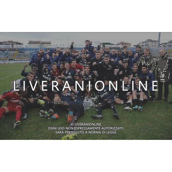 67Â° Viareggio Cup Coppa Carnevale Finale Pisa - 17.02.2015 Inter-Verona Nella Foto:l\'inter festeggia con la coppa e mancini /Ph.Vitez-Ag. Aldo Liverani