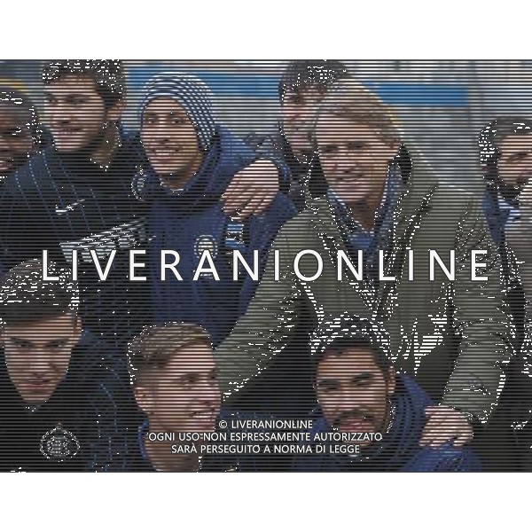 67Â° Viareggio Cup Coppa Carnevale Finale Pisa - 17.02.2015 Inter-Verona Nella Foto:mancini roberto festeggia con la squadra /Ph.Vitez-Ag. Aldo Liverani