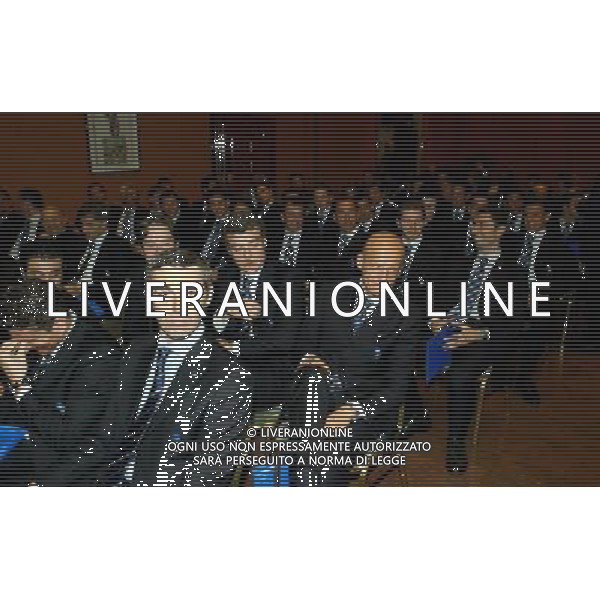 Milano 17 gennaio 2005 Riunione convocata dal presidente federale Carraro tra arbitri, presidenti, allenatorie e capitani delle societˆ di serie A e B nella foto: gli arbitri durante la riunione foto Andry / Ag. Aldo Liverani