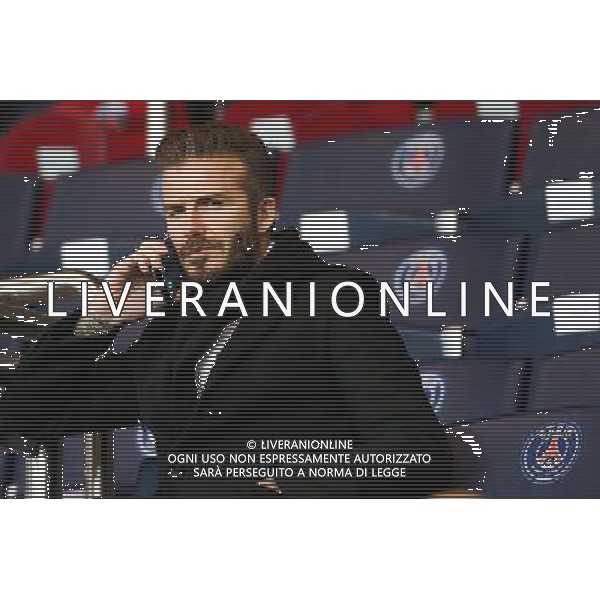 David BECKHAM - 17.02.2015 - Paris Saint Germain / Chelsea - 1/8Finale aller Champions League Photo : Haedrich / Visual / Icon Sport AG ALDO LIVERANI SAS ONLY ITALY
