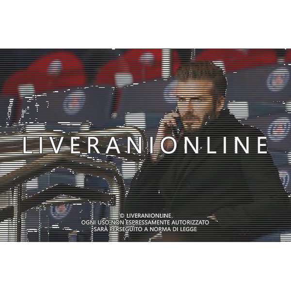 David BECKHAM - 17.02.2015 - Paris Saint Germain / Chelsea - 1/8Finale aller Champions League Photo : Haedrich / Visual / Icon Sport AG ALDO LIVERANI SAS ONLY ITALY