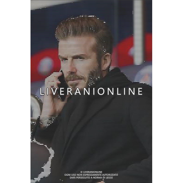 David BECKHAM - 17.02.2015 - Paris Saint Germain / Chelsea - 1/8Finale aller Champions League Photo : Haedrich / Visual / Icon Sport AG ALDO LIVERANI SAS ONLY ITALY