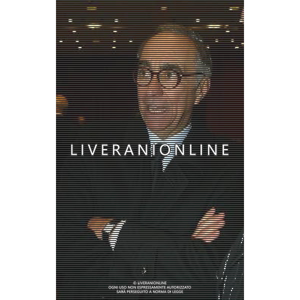 Milano 17 gennaio 2005 Riunione convocata dal presidente federale Carraro tra arbitri, presidenti, allenatorie e capitani delle societˆ di serie A e B nella foto: Carraro Franco foto Andry / Ag. Aldo Liverani
