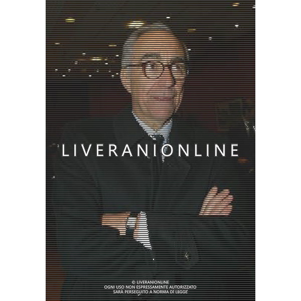 Milano 17 gennaio 2005 Riunione convocata dal presidente federale Carraro tra arbitri, presidenti, allenatorie e capitani delle societˆ di serie A e B nella foto: Carraro Franco foto Andry / Ag. Aldo Liverani